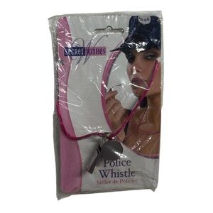 Secret Wishes police whistle brand new in package never opened or used accessory